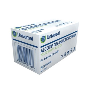 Alcotip Pre Injection Swabs, 70% isopropyl alcohol