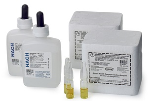 Hach Silica Reagent Set, 3-1000 µg/L SiO₂, for 40 Tests