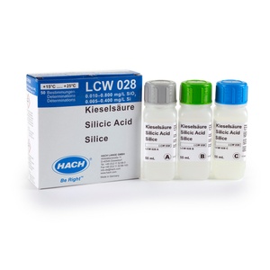 Hach Silica Reagent Set, 0.01-0.8 mg/L SiO₂, for 50 Tests