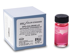 Hach SpecCheck Gel secondary standard Kit, LR chlorine, DPD, 0-2.0 mg/L Cl₂, set of 4