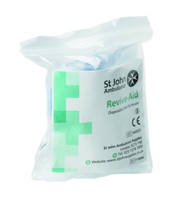 St John Ambulance Disposable Revive-Aid face shield