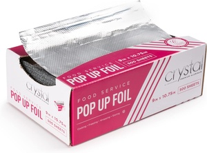Crystal Aluminum Foil Sheets, Precut, 228 x 271mm