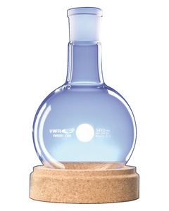 VWR® Quickfit Borosilicate Glass Short Neck Round Bottom Boiling Flask, DIN 12348