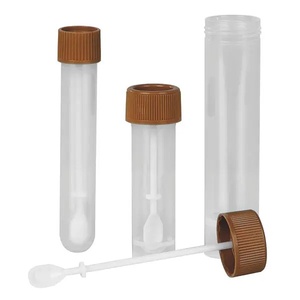 Stool sample container With screw cap and spatula