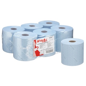 WypAll® L10 Wiping Paper, 1 Ply Centrefeed Blue Roll