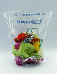 VWR® Autoclavable bags, PP, 40 µm thick, clear with Biohazard Print