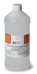 Hach Sodium Standard Solution, 10 mg/L as Na, 1 L