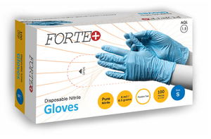 FORTE+ ExamPro Nitrile Disposable Gloves – 3.2 mil, Powder-Free, Premium Grade