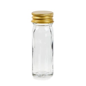 Glass McCartney Bottle With aluminium Screw Cap, wide mouth