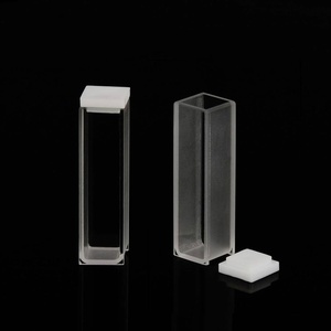 LARK® Type A1, Macro Spectrophotometer Cuvettes, UV Quartz,  Rounded Bottom with PTFE Cover