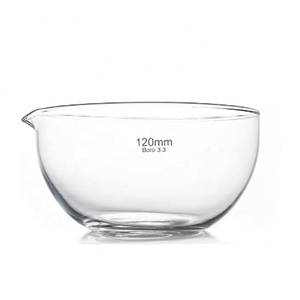 Borosilicate 3.3 Glass Evaporating Dish, Flat Bottom, 120Mm With Spout