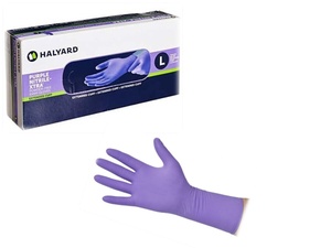 Nitrile Powder-free gloves, Extended cuff, Large