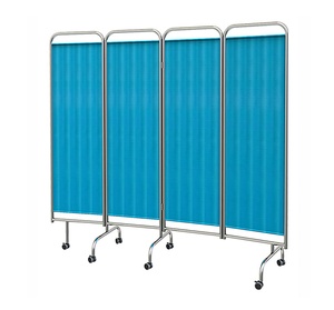 Hospital Ward Screen, Stainless Steel With Castors