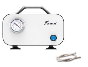 Joanlab Oilless Diaphragm Vacuum Pump Portable Negative Pressure Vacuum Filtration Pump 10L/Min, With Rubber Tube