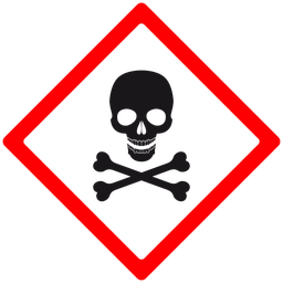 Poisonous safety handling label