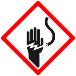 Corrosive safety handling label